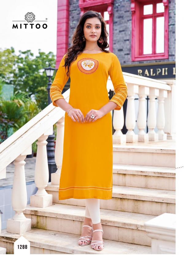 Mittoo Palak Vol 33 Heavy Rayon Designer Kurti Collection